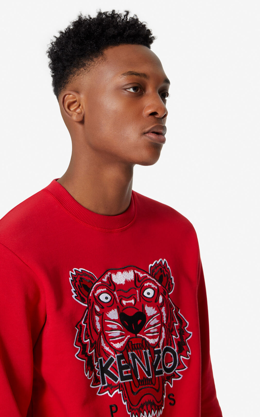 Sudadera Kenzo Tiger Hombre Rojas GET920647